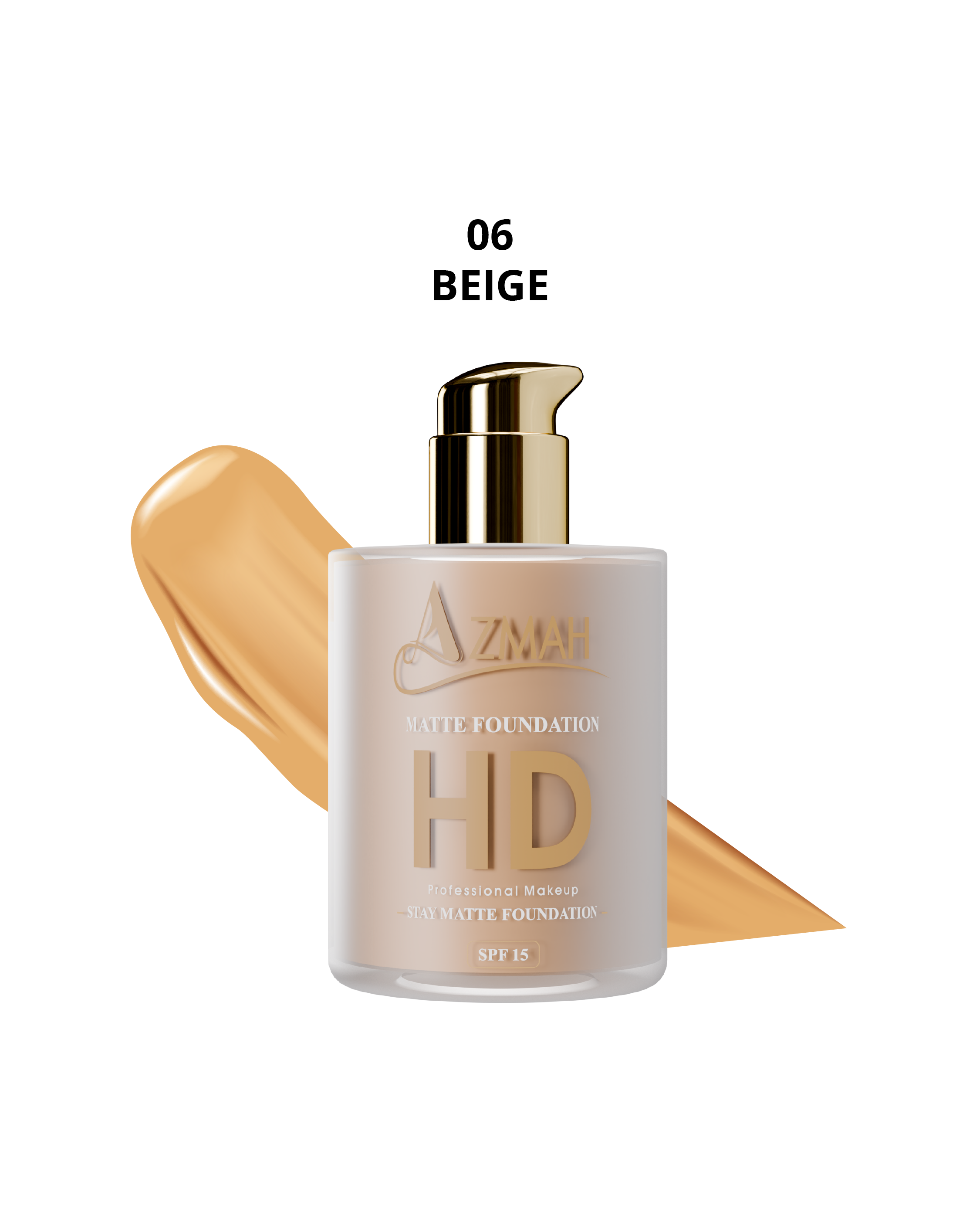 Premium HD Matte Liquid Foundation – 24HR Stay Matte Coverage with SPF 15