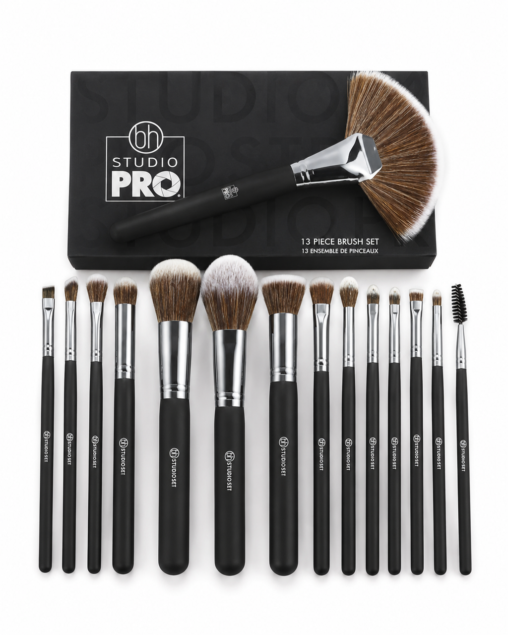 BH Studio Pro 13-Piece Professional Makeup Brush Set