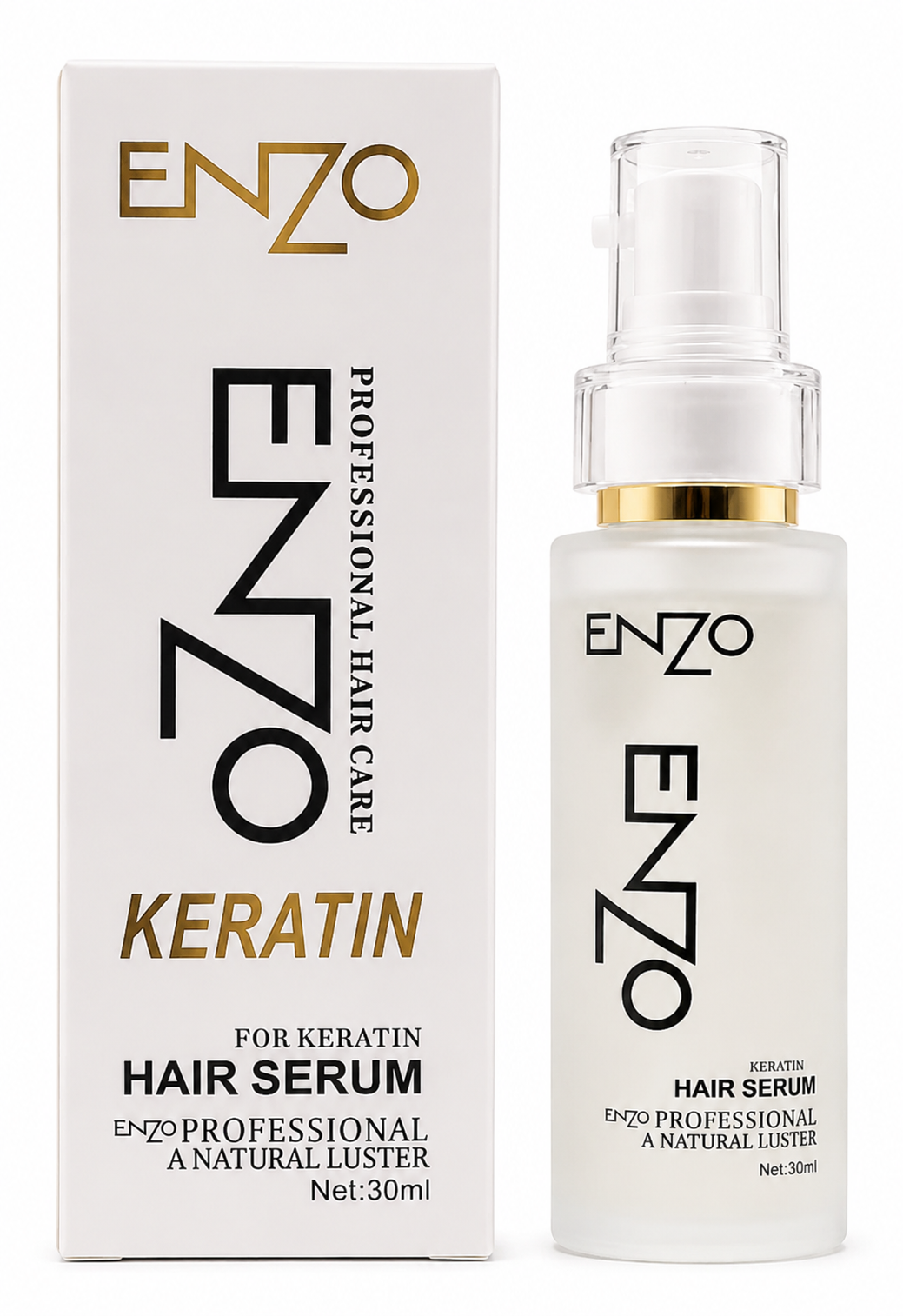 ENZO Professional Keratin Hair Serum – Natural Luster