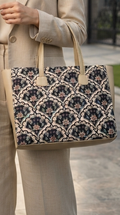 The Damask Scallop Side Bag