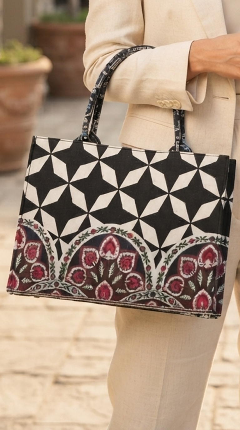 The Diamond Flora Arch Tote