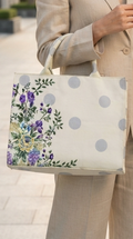 The Lavender & Polka Bloom Tote